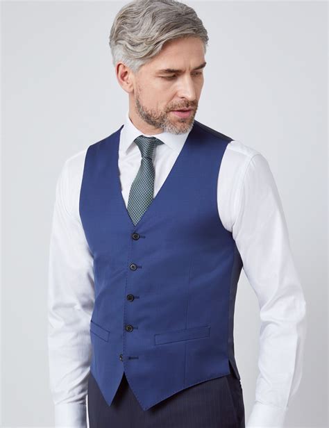 blue waistcoats for men.